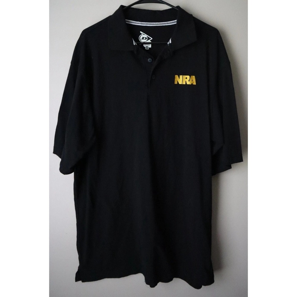 National Rifle Association "NRA" Black Polo Shirt Size Large
